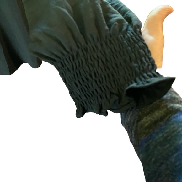 Maurice women’s large, long sleeve, black shirt, buttons, polyester, new, tags - Picture 5 of 8